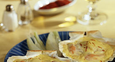 Noix de Saint-Jacques au Safran