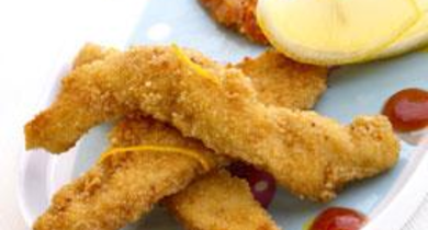 Nuggets de poulet, galettes de légumes tandoori