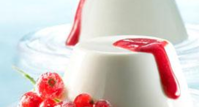 Panna Cotta et Coulis de fruits rouges