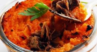 Parmentier aux patates douces 