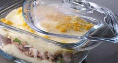 Parmentier de thon aux panais et vieille mimolette