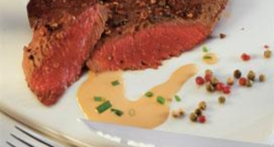 Pavé de rumsteak aux poivres Bridelight 