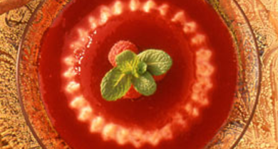 Petits Flans aux Framboises