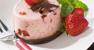 Petits flans à la fraise