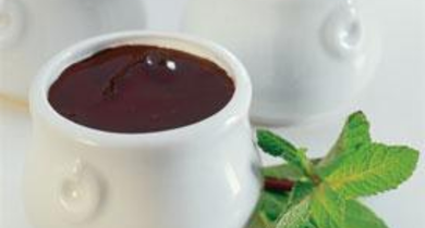 Petits pots de chocolat, saveur mentholée