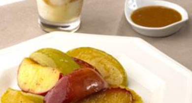 Poêlée de pommes et son caramel à la crème