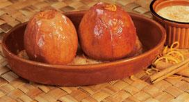 Pommes grand-mère, crème à la cannelle