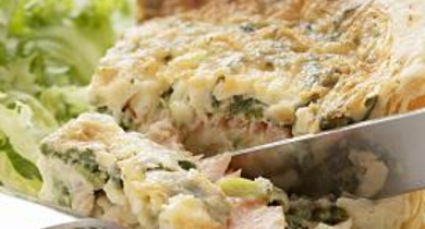 Quiche au saumon et courgettes Galbani
