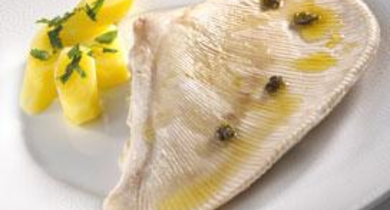 Raie aux câpres et beurre noisette