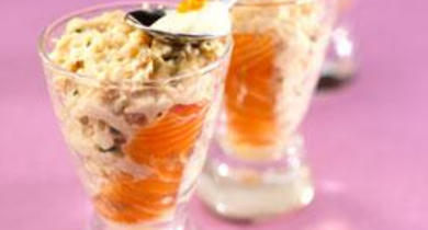 Rillettes de truite et crème aux oeufs de truite