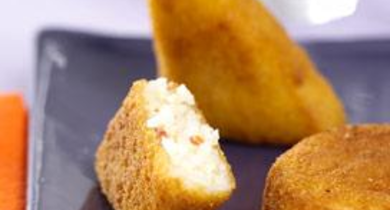 Riz pané crémeux à l'Emmental