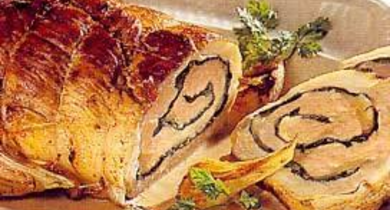 Roulé de veau aux pousses d'épinard et comté Président 