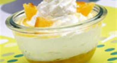 Salade d'oranges et crème fouettée