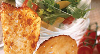 Salade de Roquette et Tuiles de Mozzarella