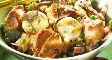 Sauté de veau à la barigoule 