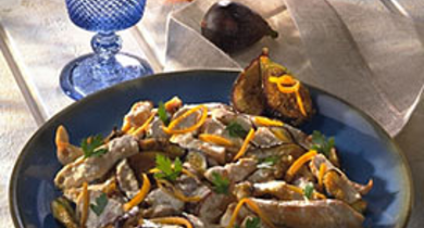 Sauté de volaille aux figues et au Yaourt à la Grecque Nestlé