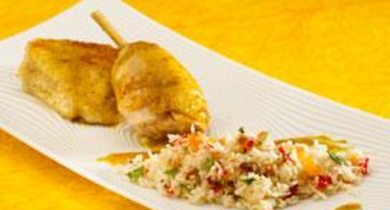 Semoule de chou-fleur au poulet