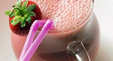 Smoothie à la fraise 