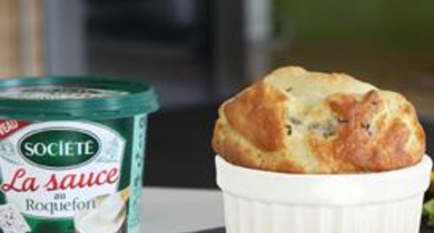 Soufflés à La Sauce au Roquefort Société
