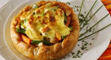 Tarte aux légumes crème au Gorgonzola Galbani 