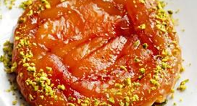 Tarte tatin aux pistaches 