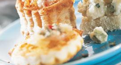 Timbales de riz safrané au thon