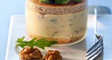 Tiramisu au gorgonzola et noix