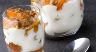 Tiramisu aux pêches et à la verveine