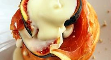 Toast Cancoillotte, figue et jambon 