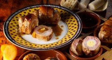 Trio de paupiettes surprise aux oeufs de caille, chèvre, abricots et nougat