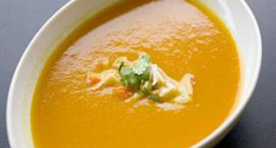 Velouté de carottes au yaourt