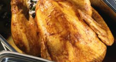 Volaille farcie au riz sauvage