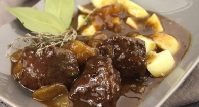 Boeuf à la bière brune