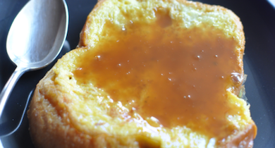 Brioche perdue à la confiture de lait