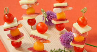 Brochette Terre et Mer à l'Ossau-Iraty Istara