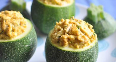 Œufs brouillés aux courgettes