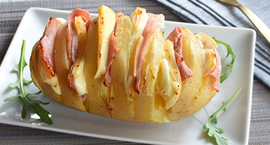 Chaussiflette en hérisson de pommes de terre aux Chaussée aux moines