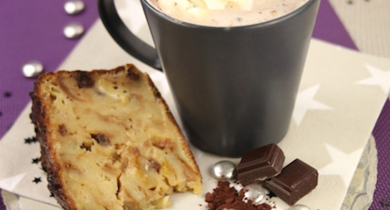 Chocolat chaud viennois et son pudding