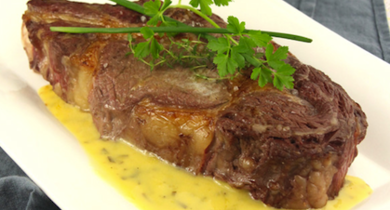 Côte de bœuf aux herbes
