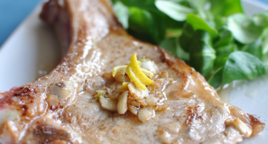 Côtes de veau au gingembre