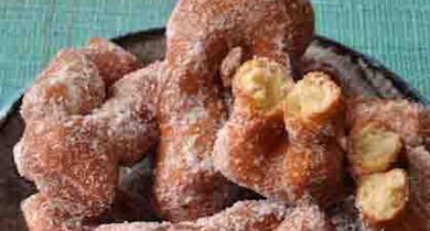 Bugnes légères Président cuites au four