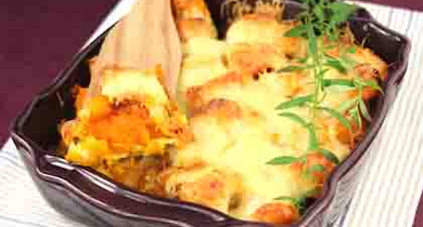 Gratin de potimarron aux râpé 3 Saveurs