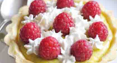 Tartelettes framboises à la crème de pistache 