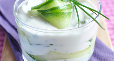 Concombres aux Fines Herbes