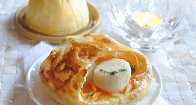 Saint-Jacques aux carottes-gingembre et beurre d'orange 