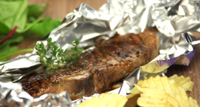 Côte de bœuf marinée au miel et à la sauce soja