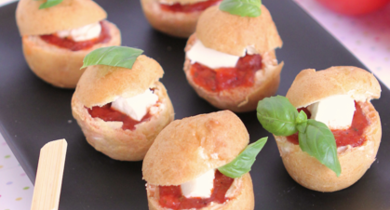 Craquelins, concassée de tomates