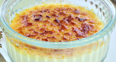 Crème brûlée infusion de thym