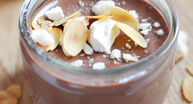 Crème au chocolat au lait meringuée
