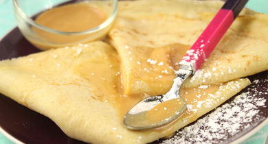 Crêpes au caramel au beurre salé